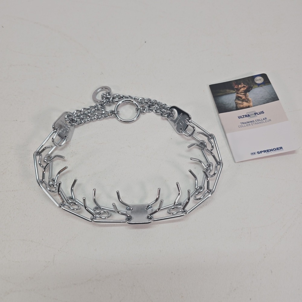 Sprenger Chrome Stainless Steel Prong Training Collar Swivel 2.25mm x 13"